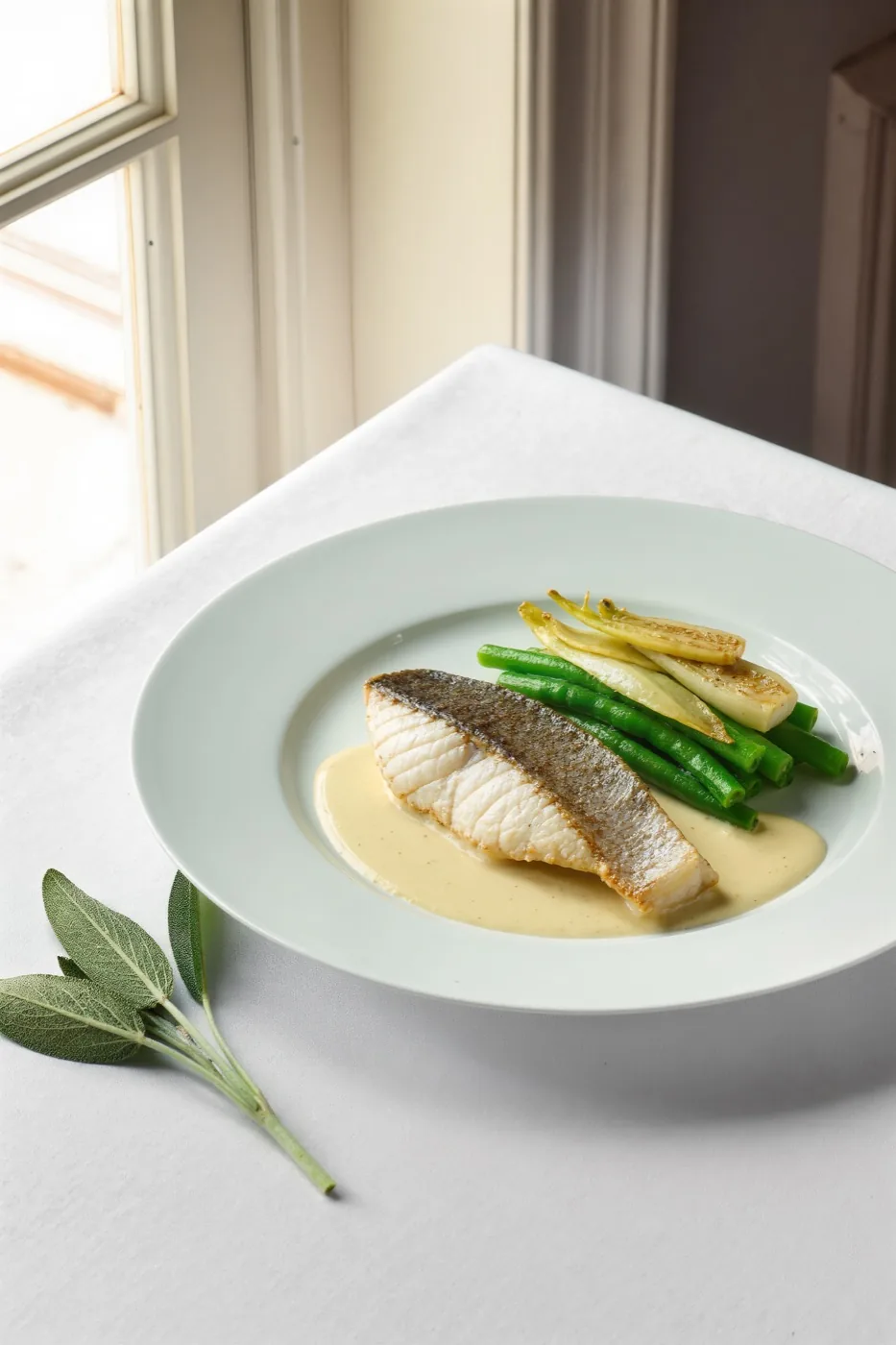 Saison — filet de bar beurre blanc